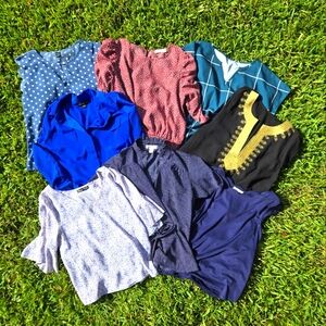 Women’s Blouse & Top Bundle – Mixed Brands & Styles – Size M